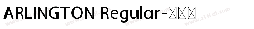ARLINGTON Regular字体转换
